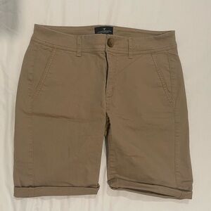 American Eagle Khaki Bermuda Shorts - Size 2